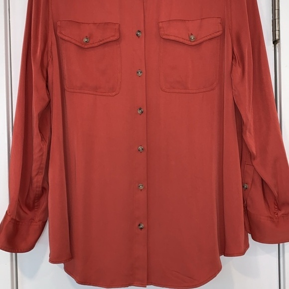 NWT Chico’s 2 Soft Long Sleeve Button Front Top - Picture 4 of 8